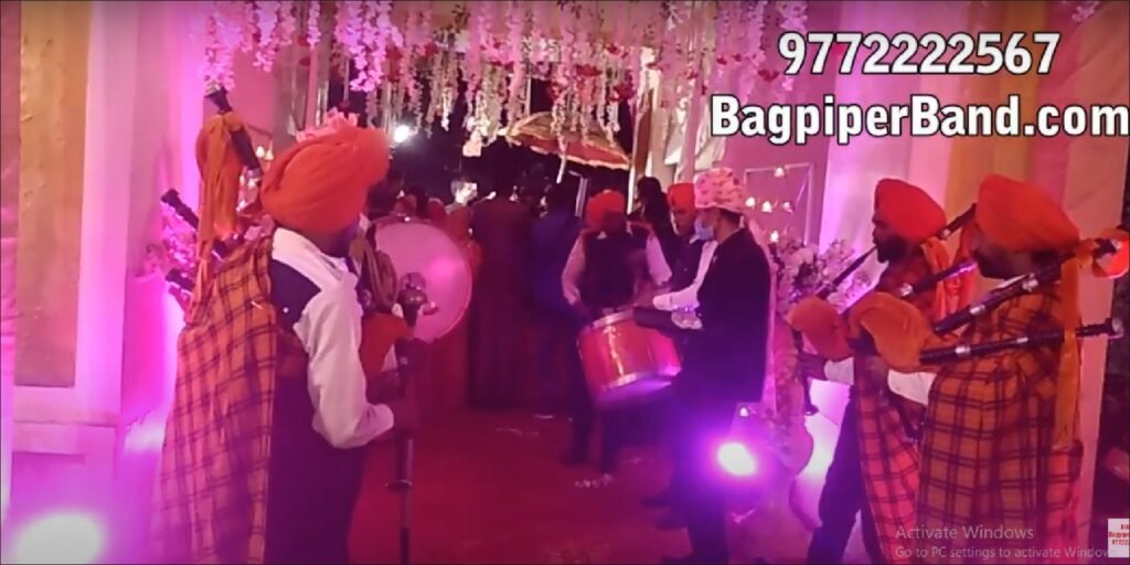 Hire Bagpiper Fauji Army Band in Gurgaon Mumbai Bangalore Kolkata for Wedding Events,