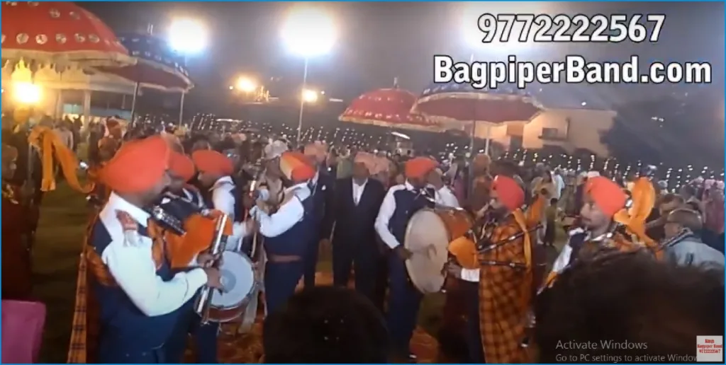 Bagpipe Band in Haridwar