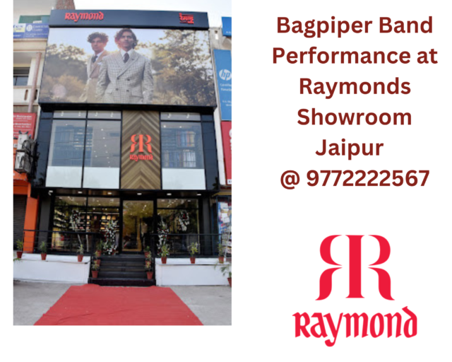 Bagpiper Band Performance at Raymond Showroom Launch Jaipur