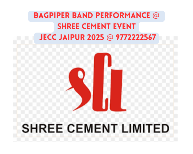 Bagpiper Band Performance at Shree Cement Event JECC Jaipur 2025