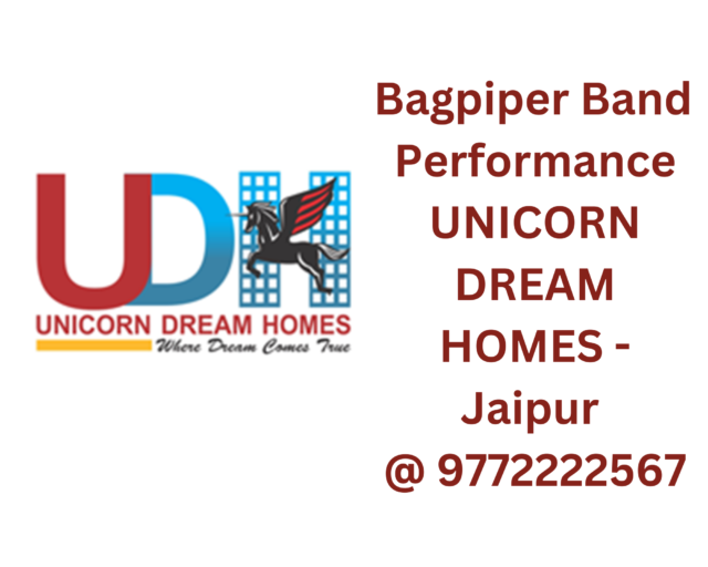 Bagpiper Band Performance at Unicorn Dream Homes Jaipur Builder’s Son’s Wedding