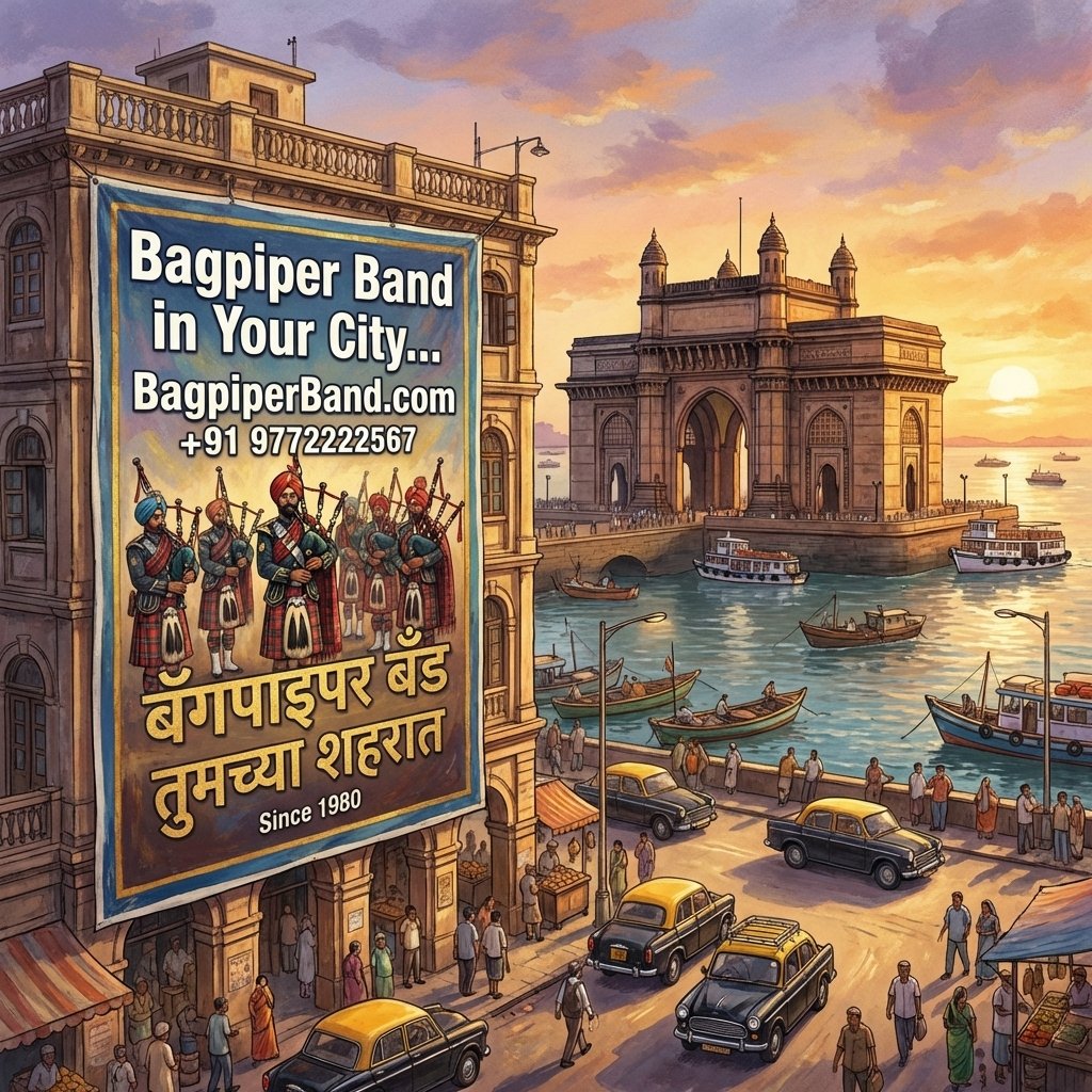 मुंबई महाराष्ट्र बॅगपायपर बँड बुकिंग +91 9772222567 post thumbnail image
